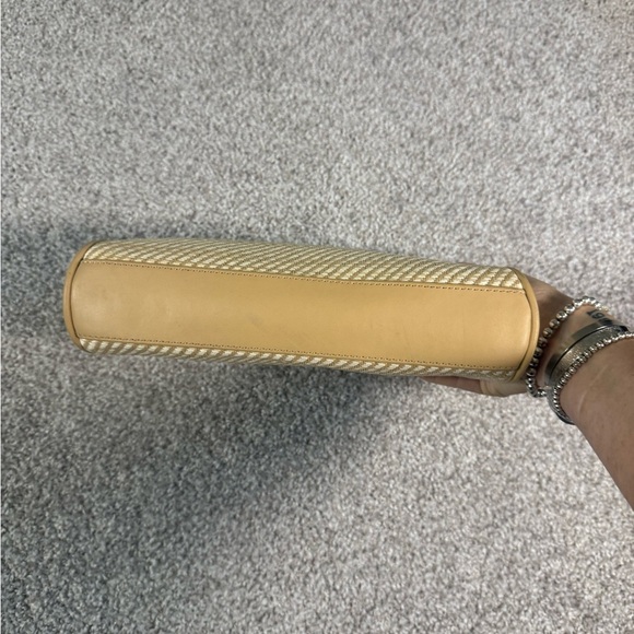 Vintage Y2K 90s Liz Claiborne Woven straw raffia Shoulder Bag – 6.5” x 11.5” – - Picture 7 of 10